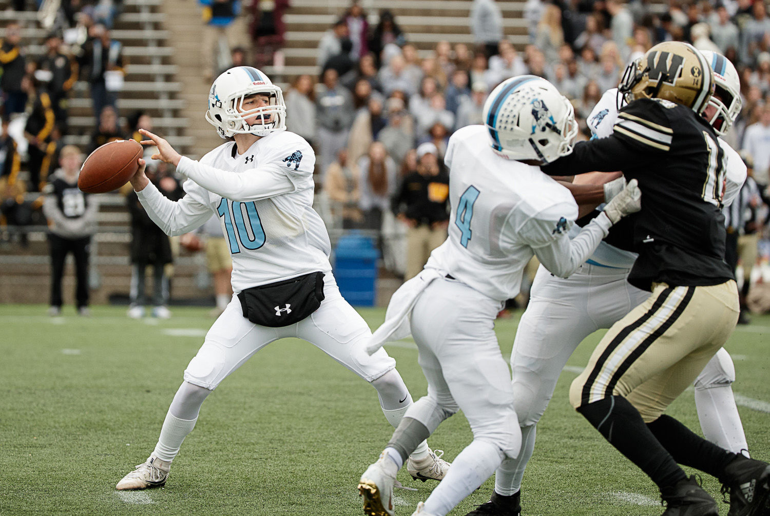 Yorktown football region final action 7